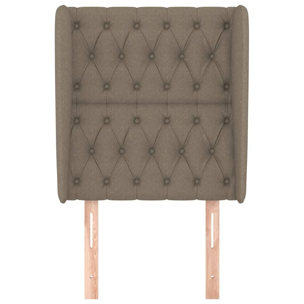 Galvūgalis su auselėmis, taupe, 83x23x118/128cm, audinys