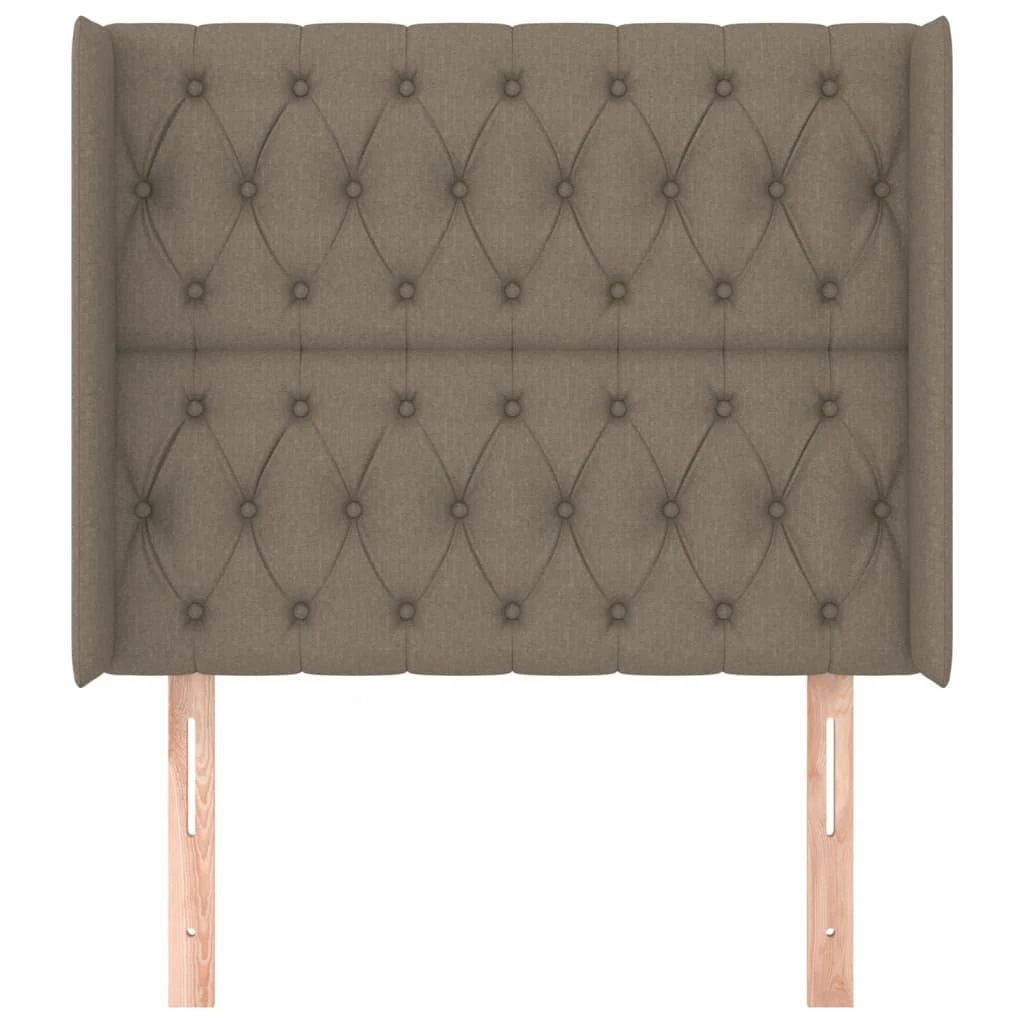 Galvūgalis su auselėmis, taupe, 93x16x118/128cm, audinys
