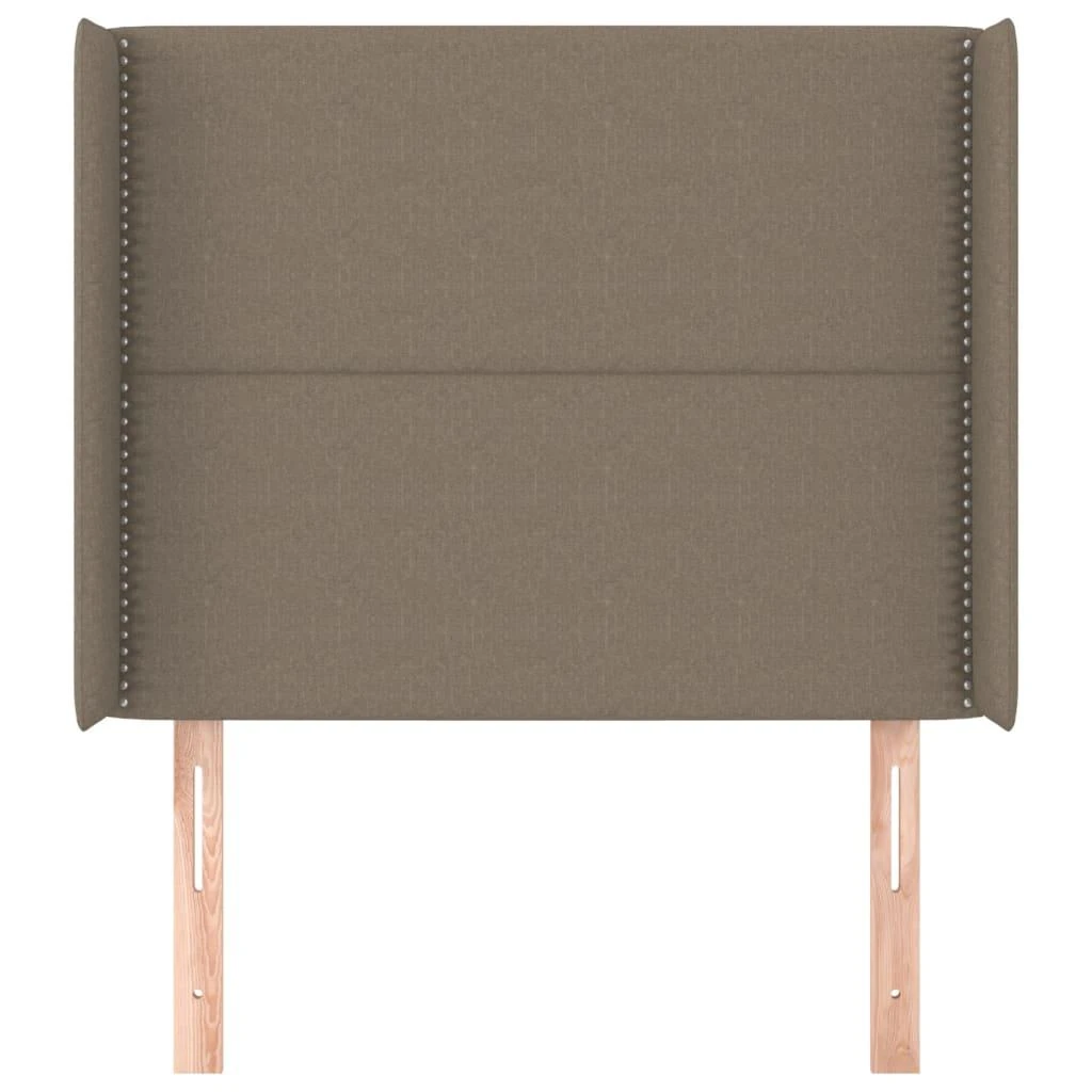 Galvūgalis su auselėmis, taupe, 93x16x118/128cm, audinys