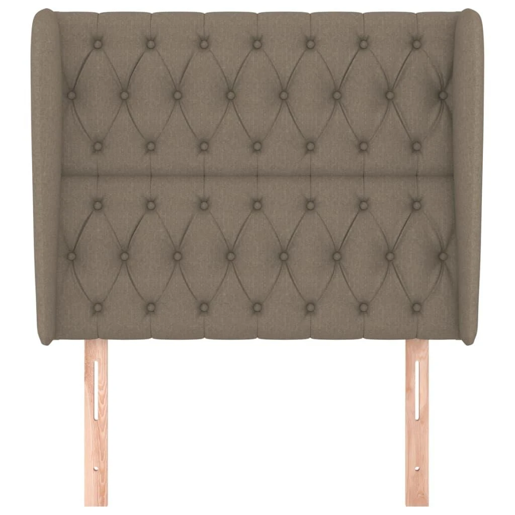 Galvūgalis su auselėmis, taupe, 93x23x118/128cm, audinys