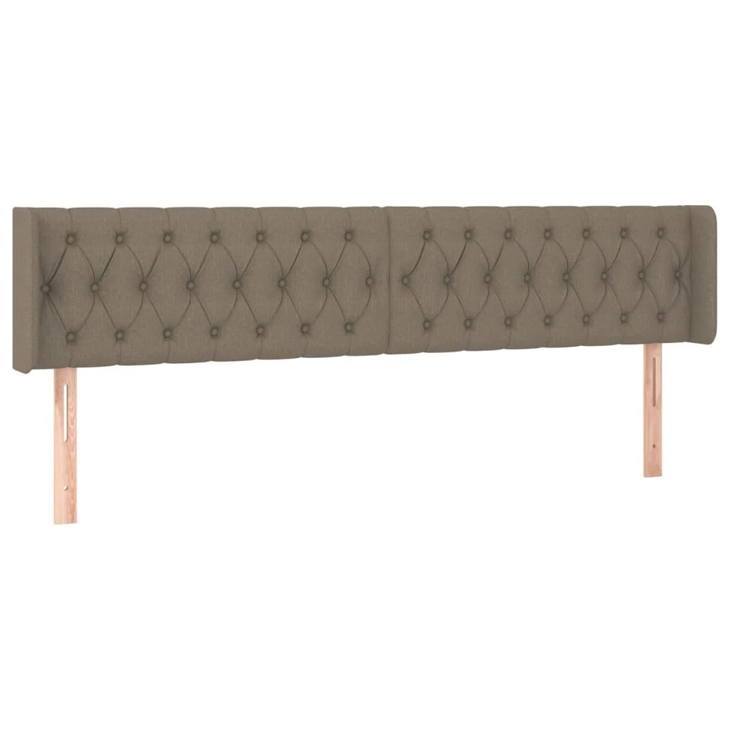 Galvūgalis su auselėmis, taupe spalvos,183x16x78/88cm, audinys