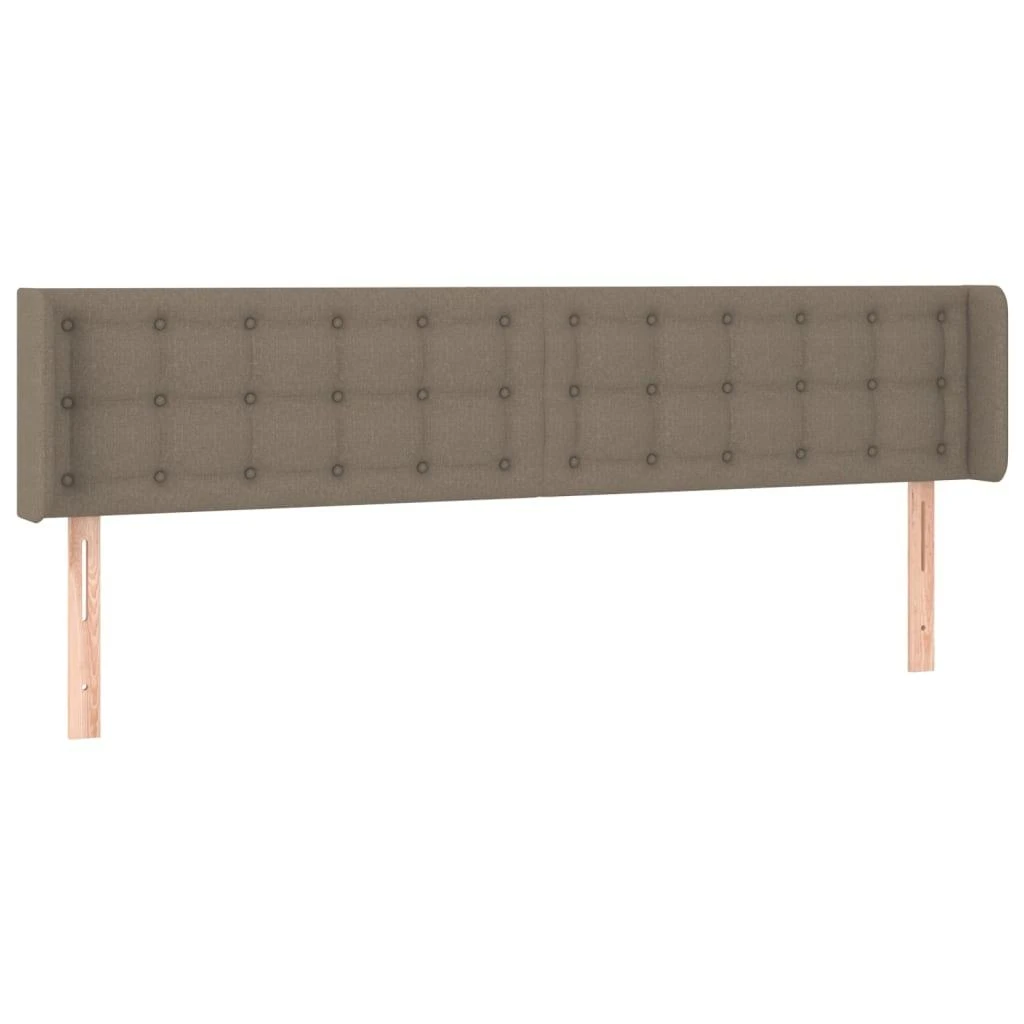 Galvūgalis su auselėmis, taupe spalvos,203x16x78/88cm, audinys