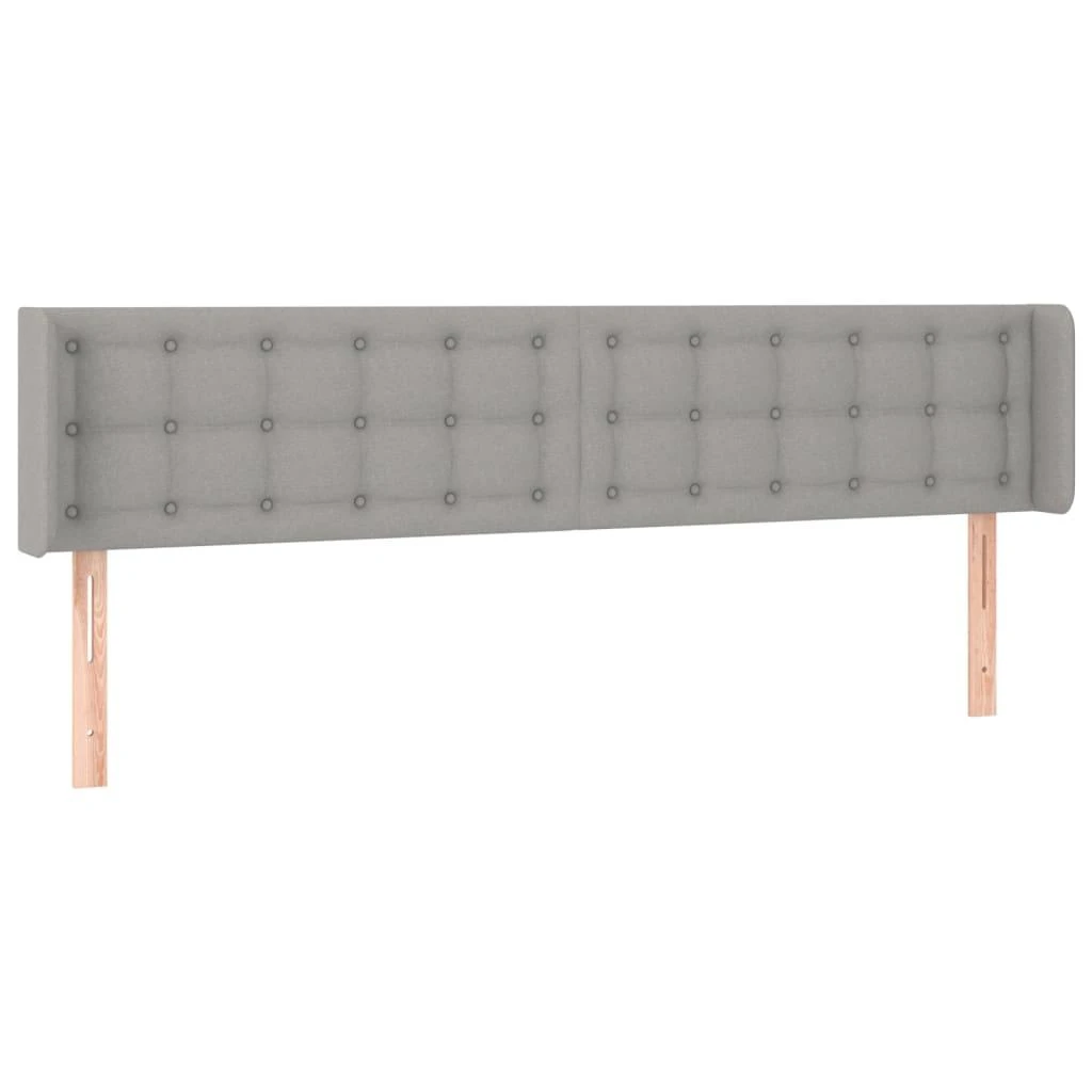 Galvūgalis su auselėmis,šviesiai pilkos,163x16x78/88cm, audinys