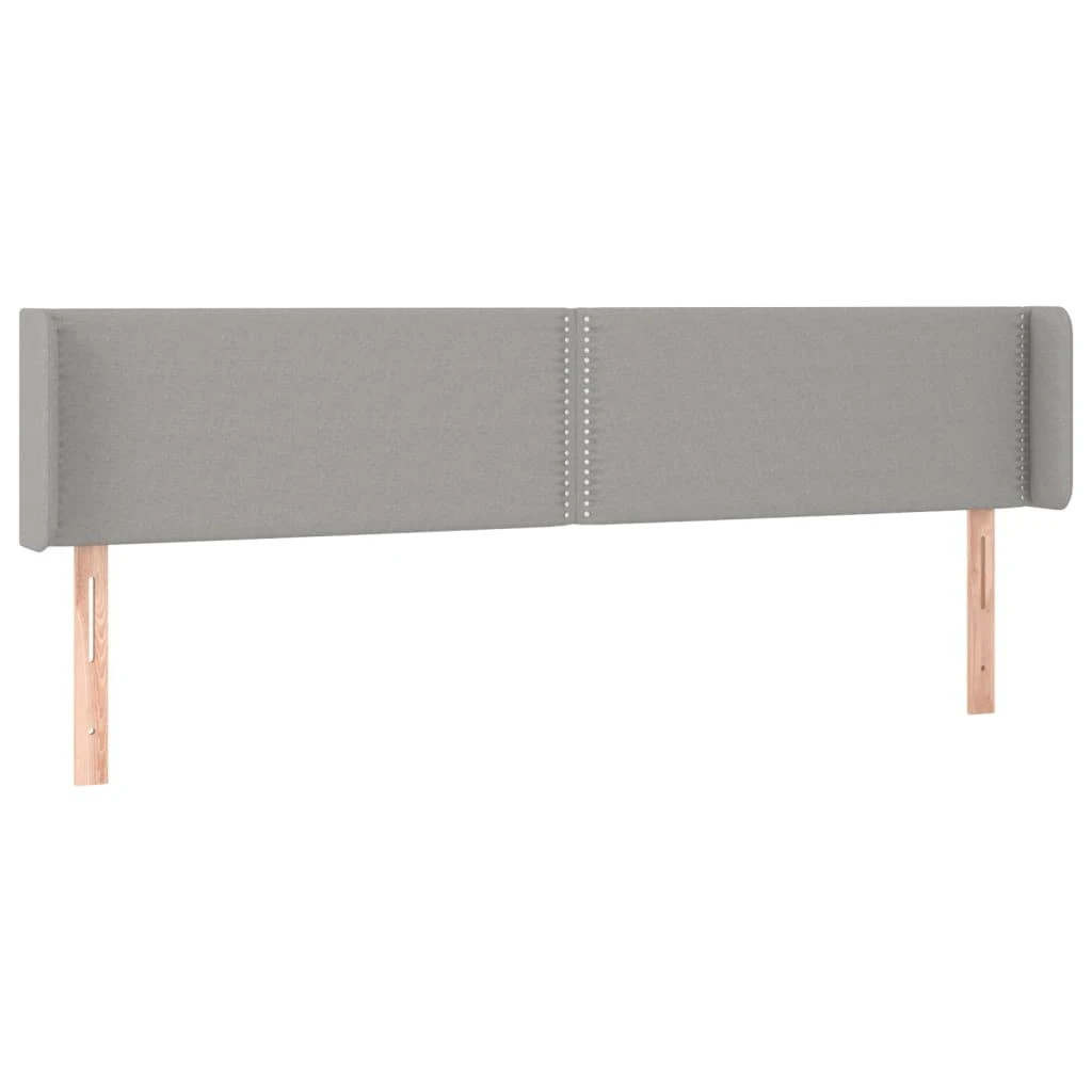 Galvūgalis su auselėmis,šviesiai pilkos,203x16x78/88cm, audinys