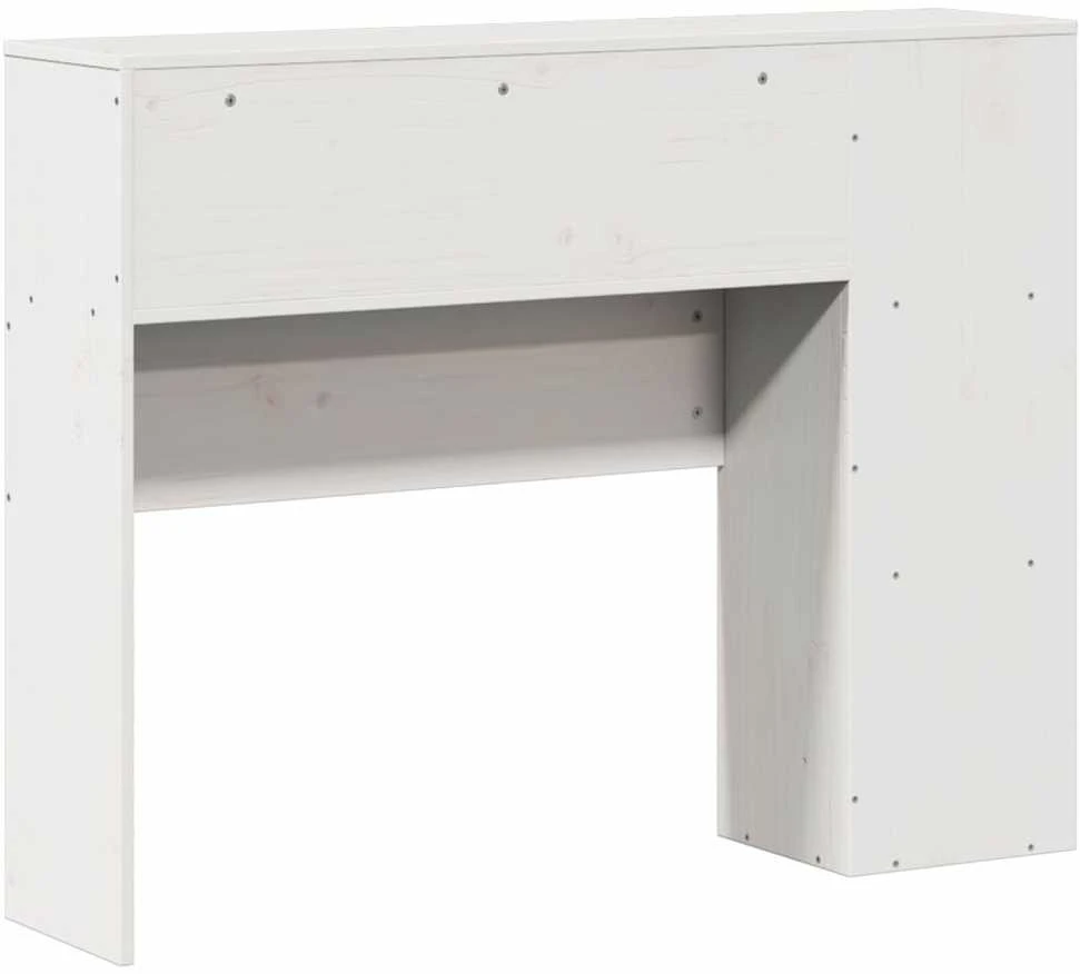 Galvūgalis su daiktų laikymo vieta, baltas, 75cm, pušis