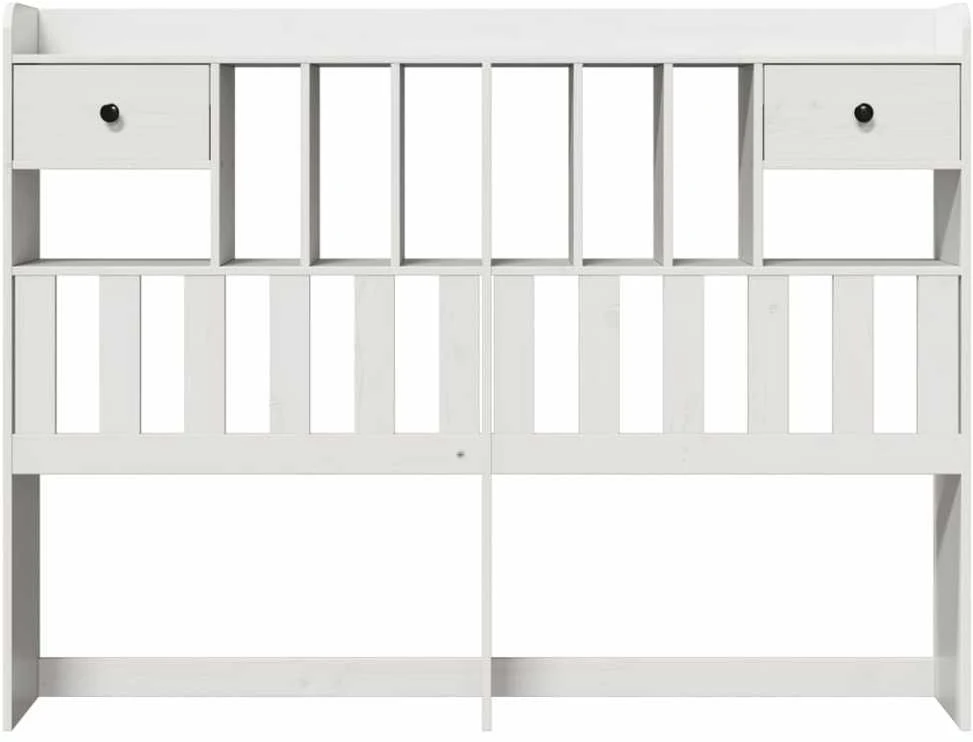 Galvūgalis su daiktų laikymo vieta, baltas, 160cm, pušis