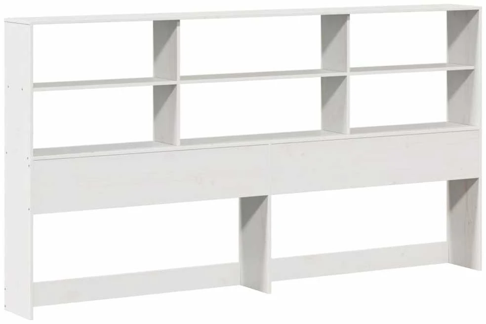Galvūgalis su daiktų laikymo vieta, baltas, 180cm, pušis