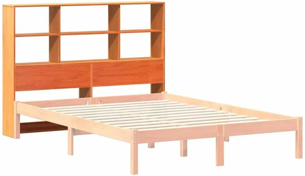 Galvūgalis su daiktų laikymo vieta, rudas, 135cm, pušis