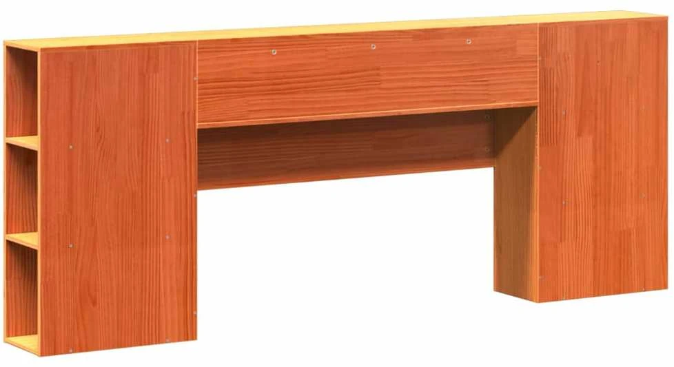 Galvūgalis su daiktų laikymo vieta, rudas, 200cm, pušis