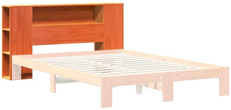 Galvūgalis su daiktų laikymo vieta, rudas, 140cm, pušis