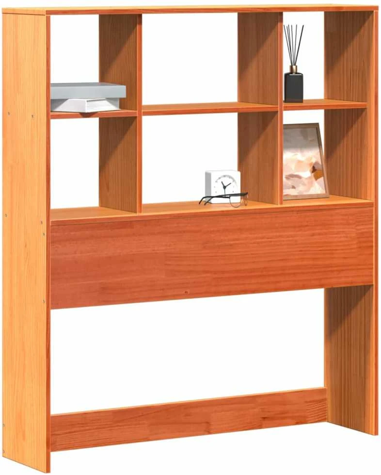 Galvūgalis su daiktų laikymo vieta, rudas, 100cm, pušis