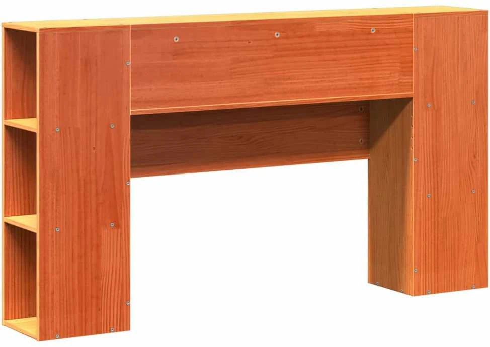 Galvūgalis su daiktų laikymo vieta, rudas, 135cm, pušis