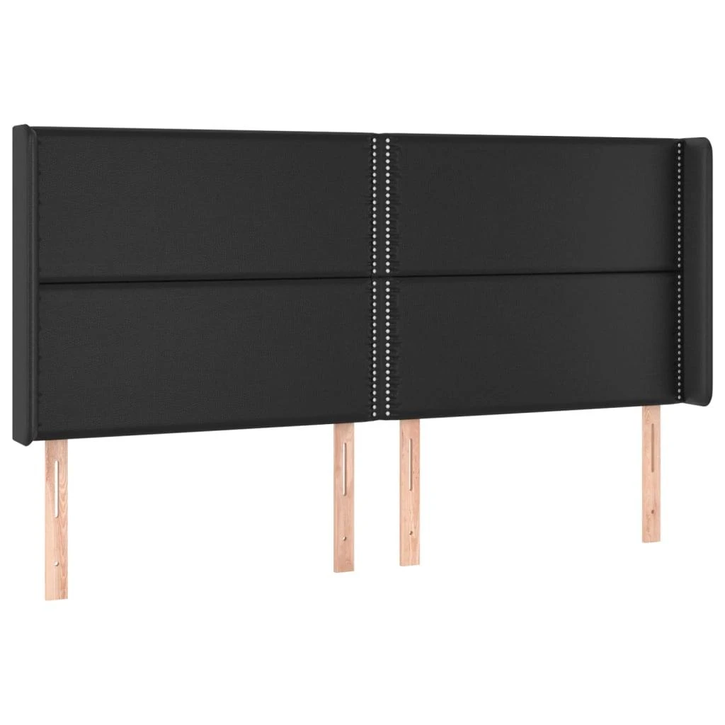 Galvūgalis su LED, juodos spalvos, 183x16x118/128 cm