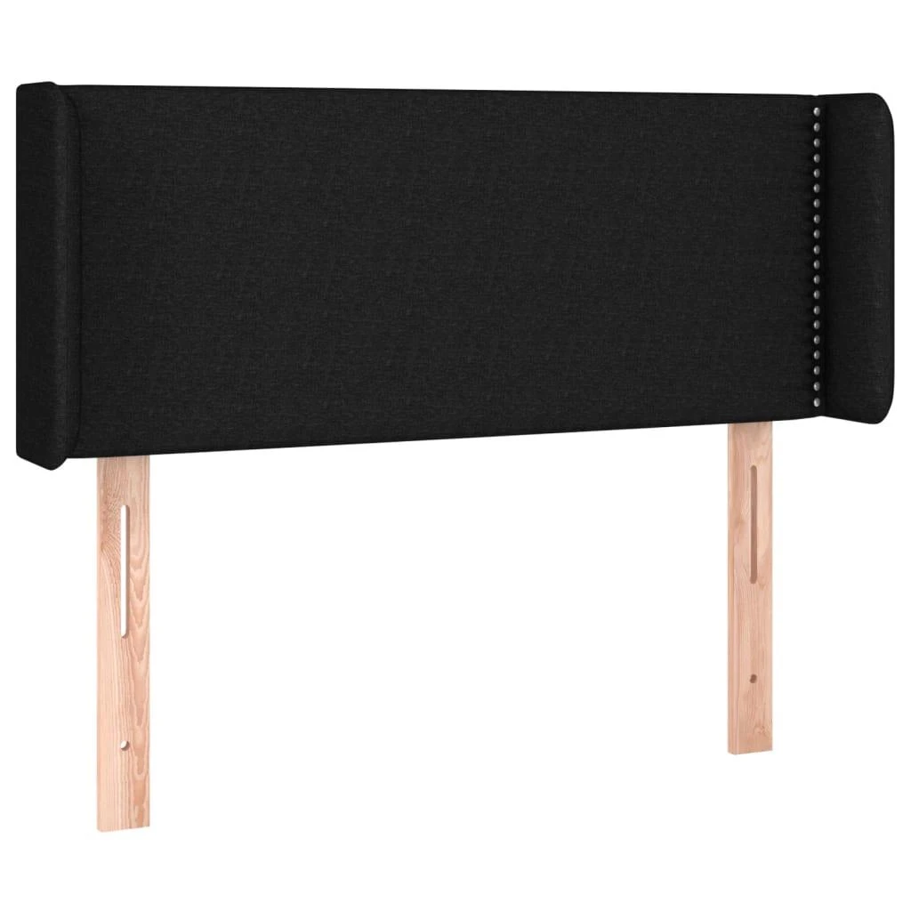 Galvūgalis su LED, juodos spalvos, 83x16x78/88cm, audinys