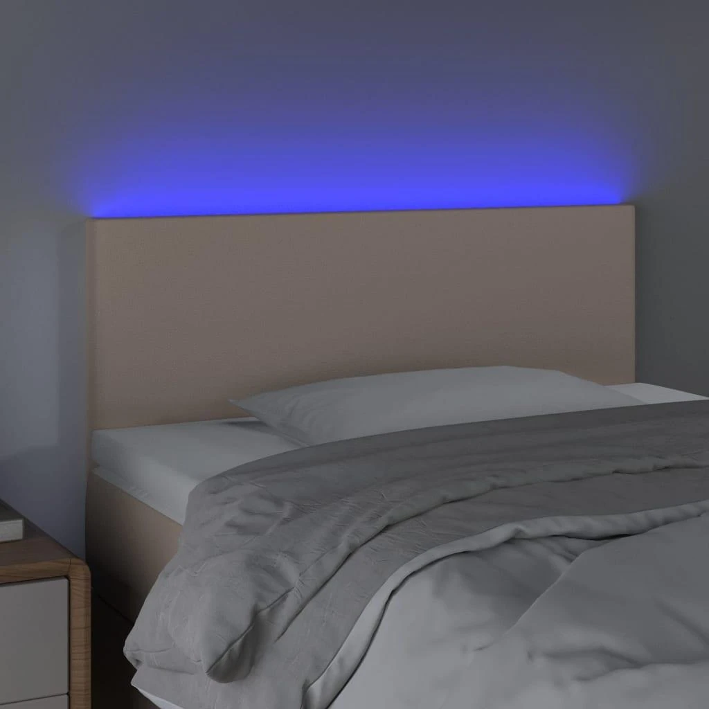 Galvūgalis su LED, kapučino spalvos, 100x5x78/88cm