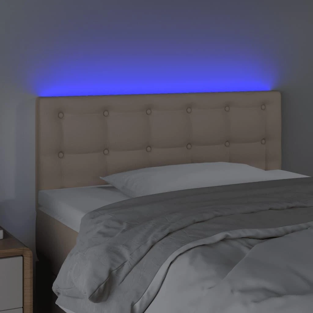 Galvūgalis su LED, kapučino spalvos, 100x5x78/88cm