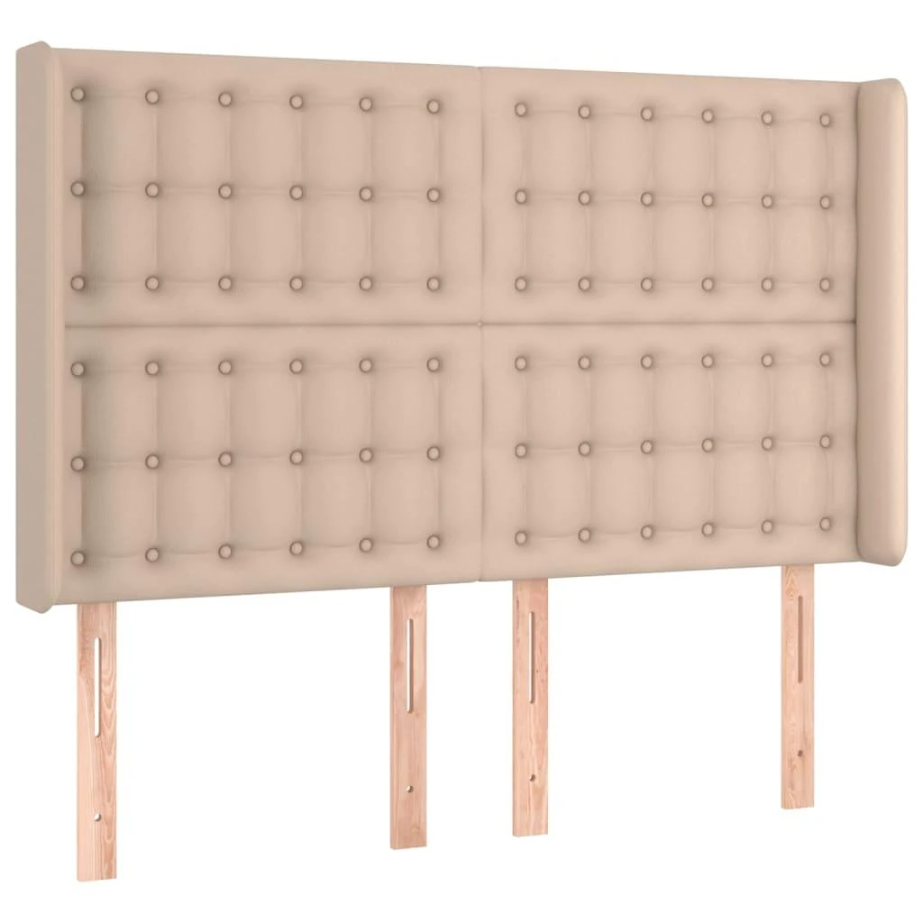 Galvūgalis su LED, kapučino spalvos, 147x16x118/128cm