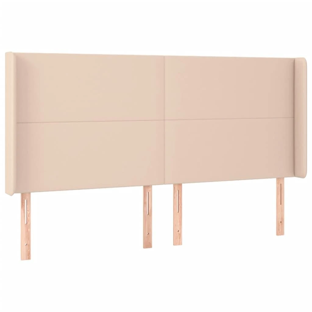 Galvūgalis su LED, kapučino spalvos, 203x16x118/128cm