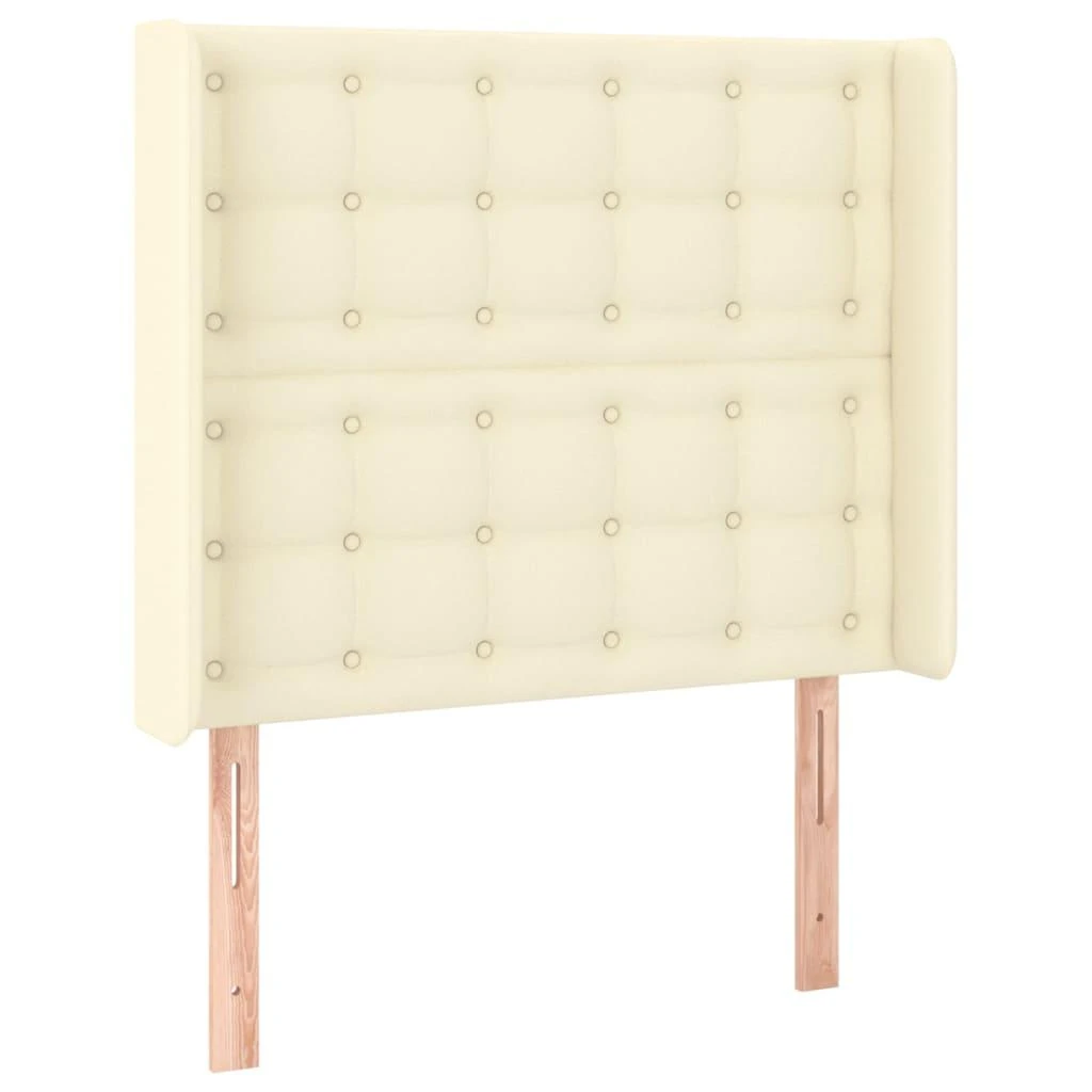 Galvūgalis su LED, kreminės spalvos, 103x16x118/128 cm