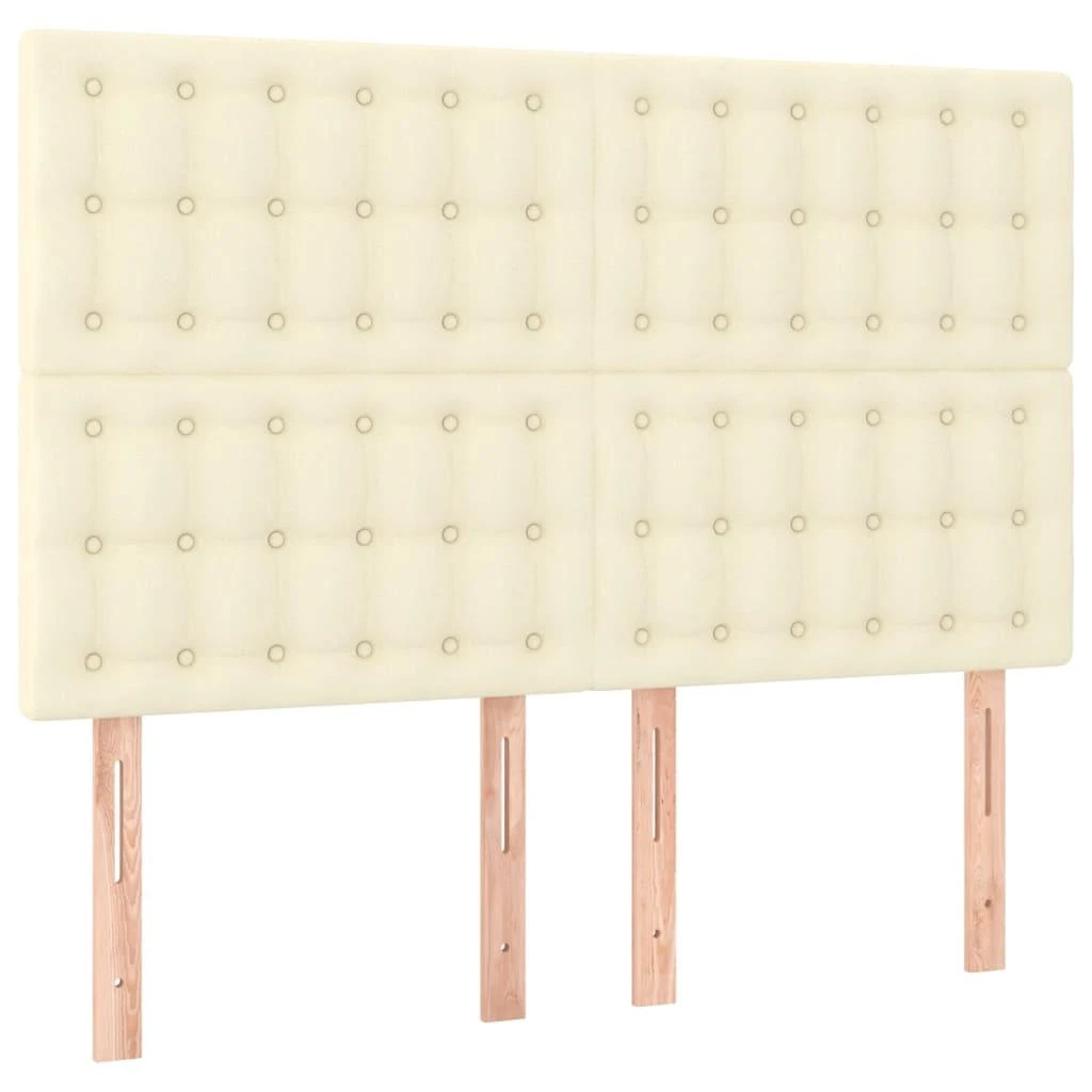 Galvūgalis su LED, kreminės spalvos, 144x5x118/128 cm
