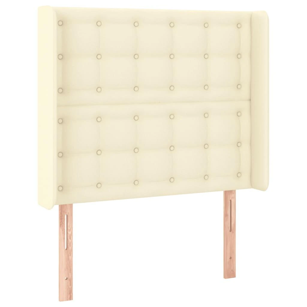 Galvūgalis su LED, kreminės spalvos, 93x16x118/128 cm
