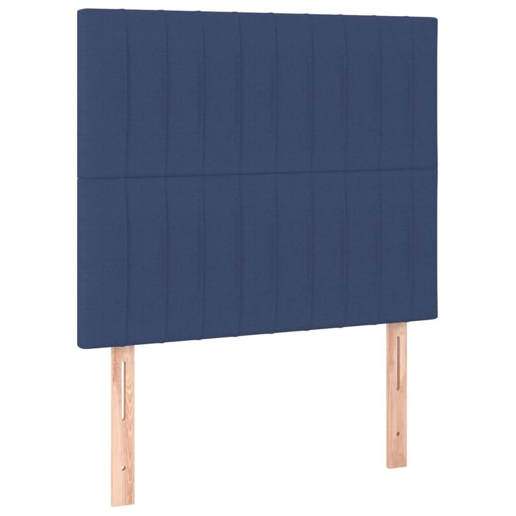 Galvūgalis su LED, mėlynos spalvos, 80x5x118/128cm, audinys