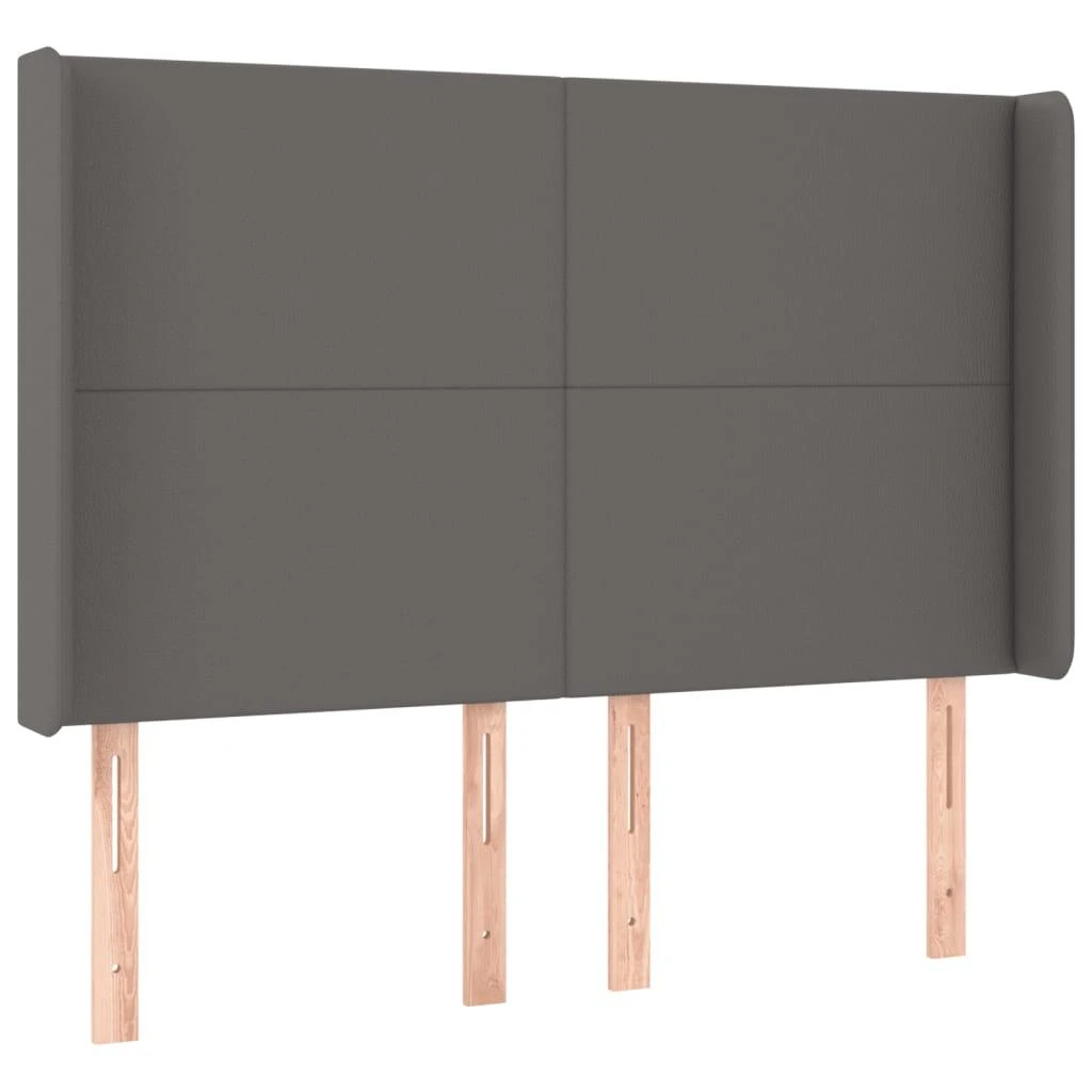 Galvūgalis su LED, pilkos spalvos, 147x16x118/128 cm