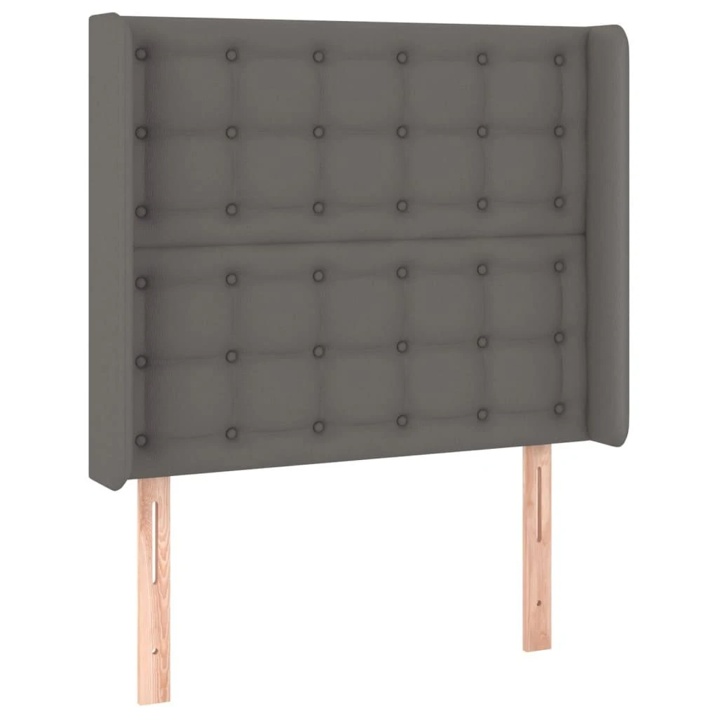 Galvūgalis su LED, pilkos spalvos, 83x16x118/128 cm