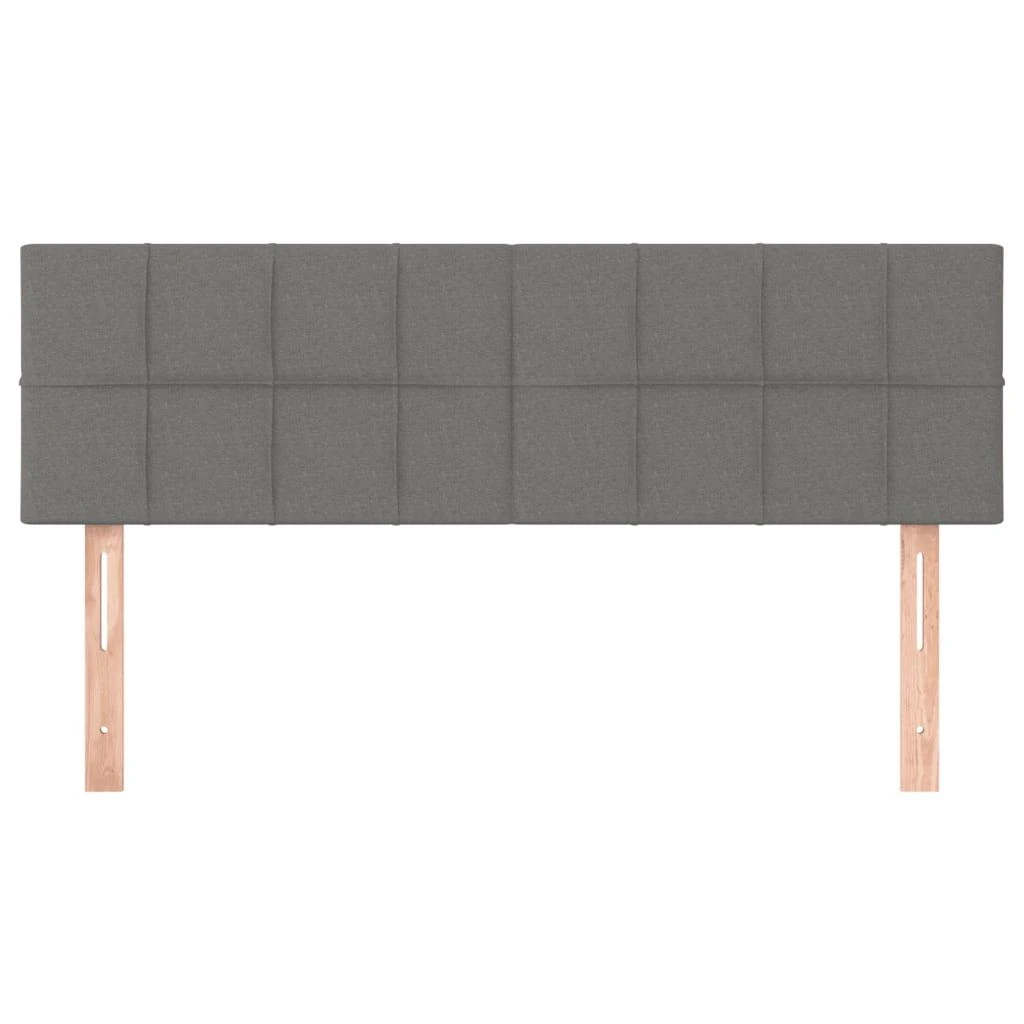 Galvūgalis su LED, tamsiai pilkas, 144x5x78/88cm, audinys