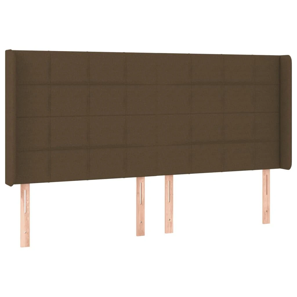 Galvūgalis su LED, tamsiai rudos spalvos, 203x16x118/128cm