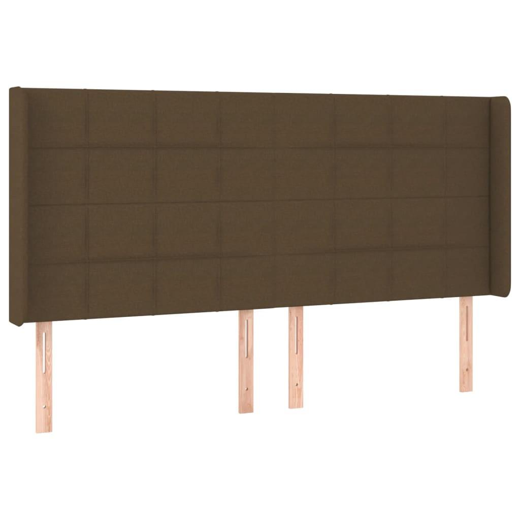 Galvūgalis su LED, tamsiai rudos spalvos, 163x16x118/128cm