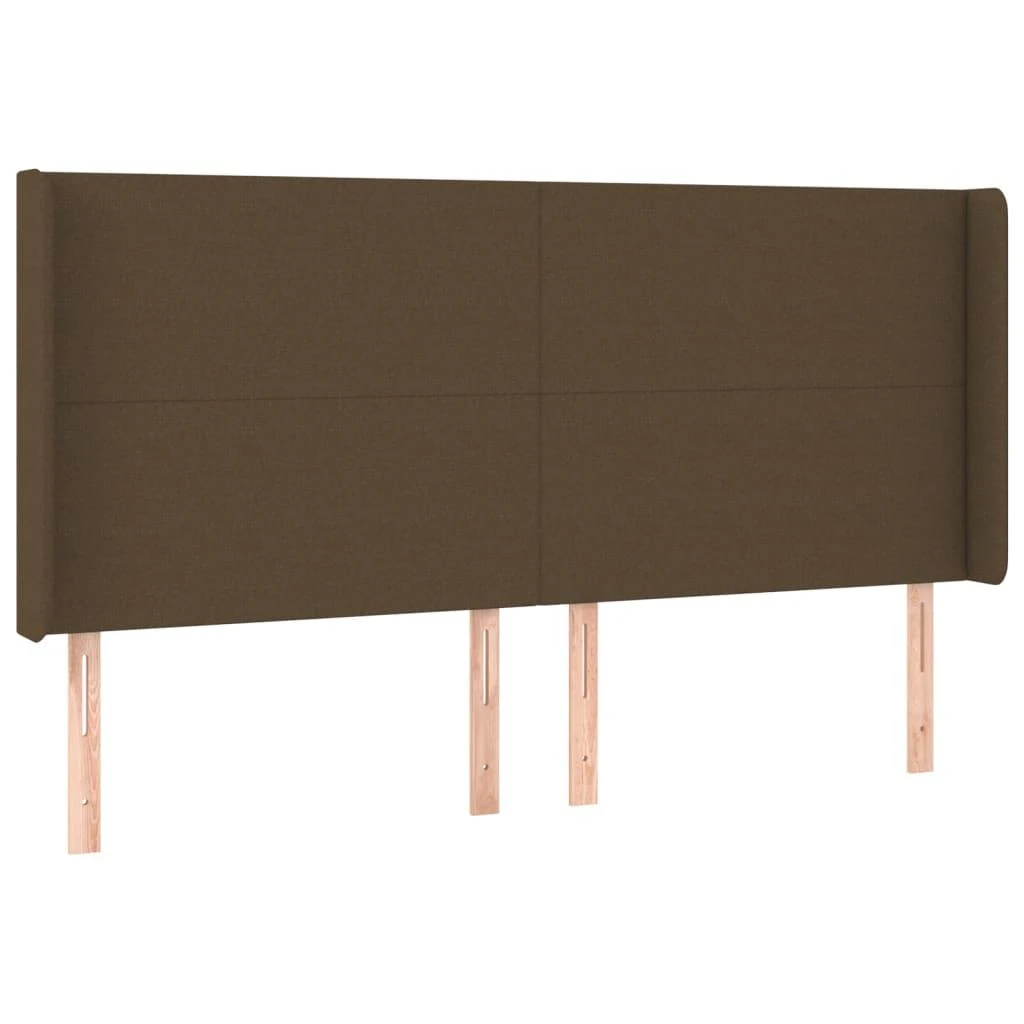 Galvūgalis su LED, tamsiai rudos spalvos, 203x16x118/128cm