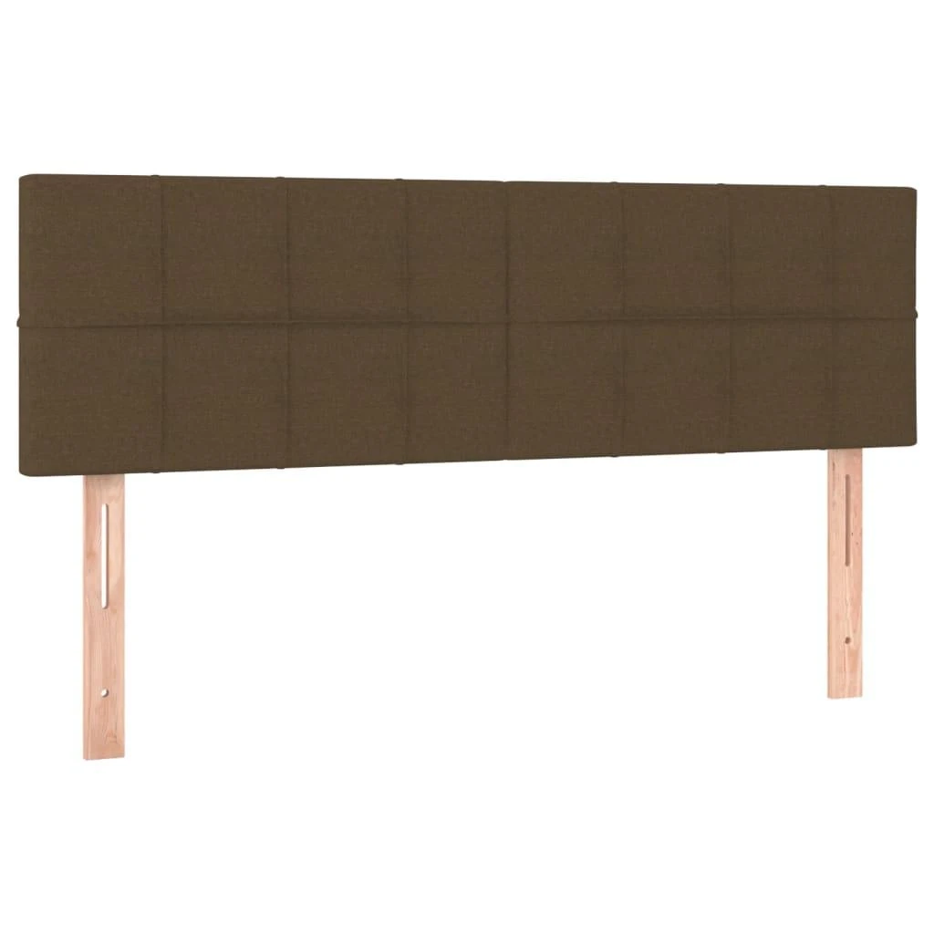 Galvūgalis su LED, tamsiai rudos spalvos, 144x5x78/88cm,audinys