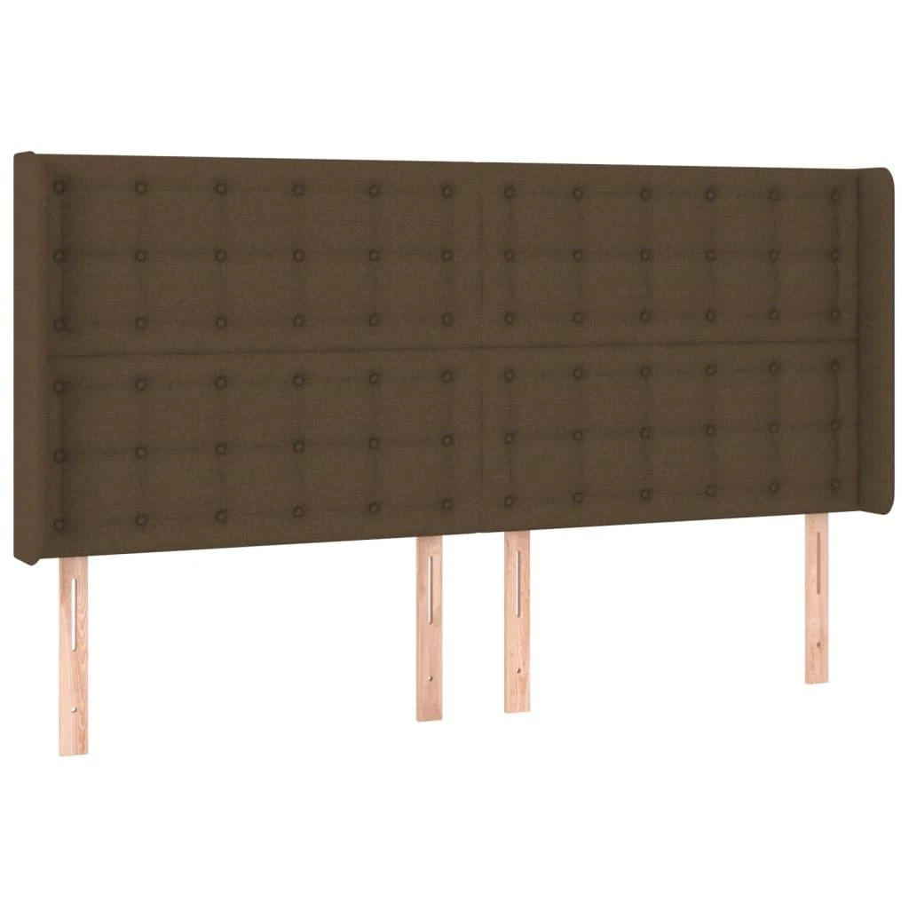 Galvūgalis su LED, tamsiai rudos spalvos, 183x16x118/128cm