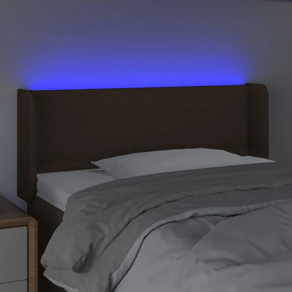 Galvūgalis su LED, tamsiai rudos spalvos, 83x16x78/88cm