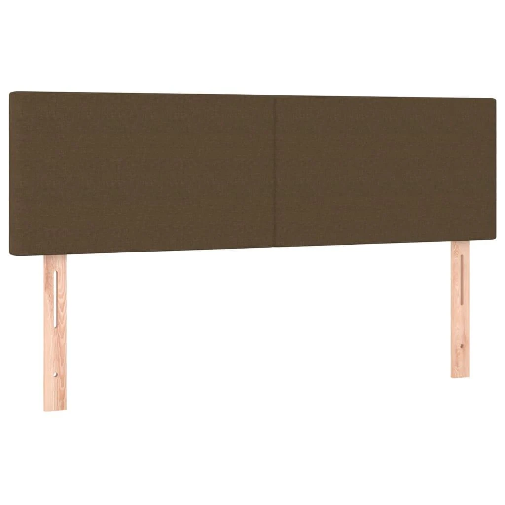 Galvūgalis su LED, tamsiai rudos spalvos, 144x5x78/88cm,audinys