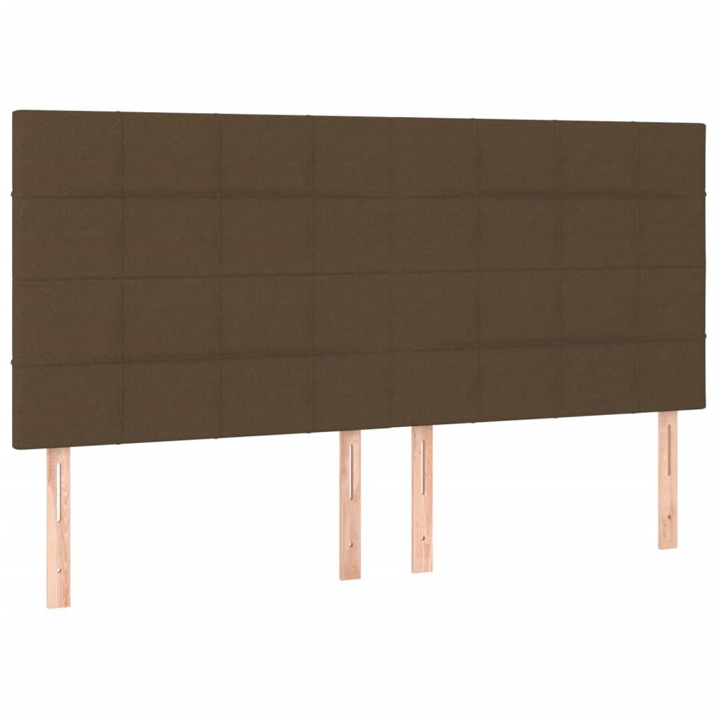 Galvūgalis su LED, tamsiai rudos spalvos, 160x5x118/128cm