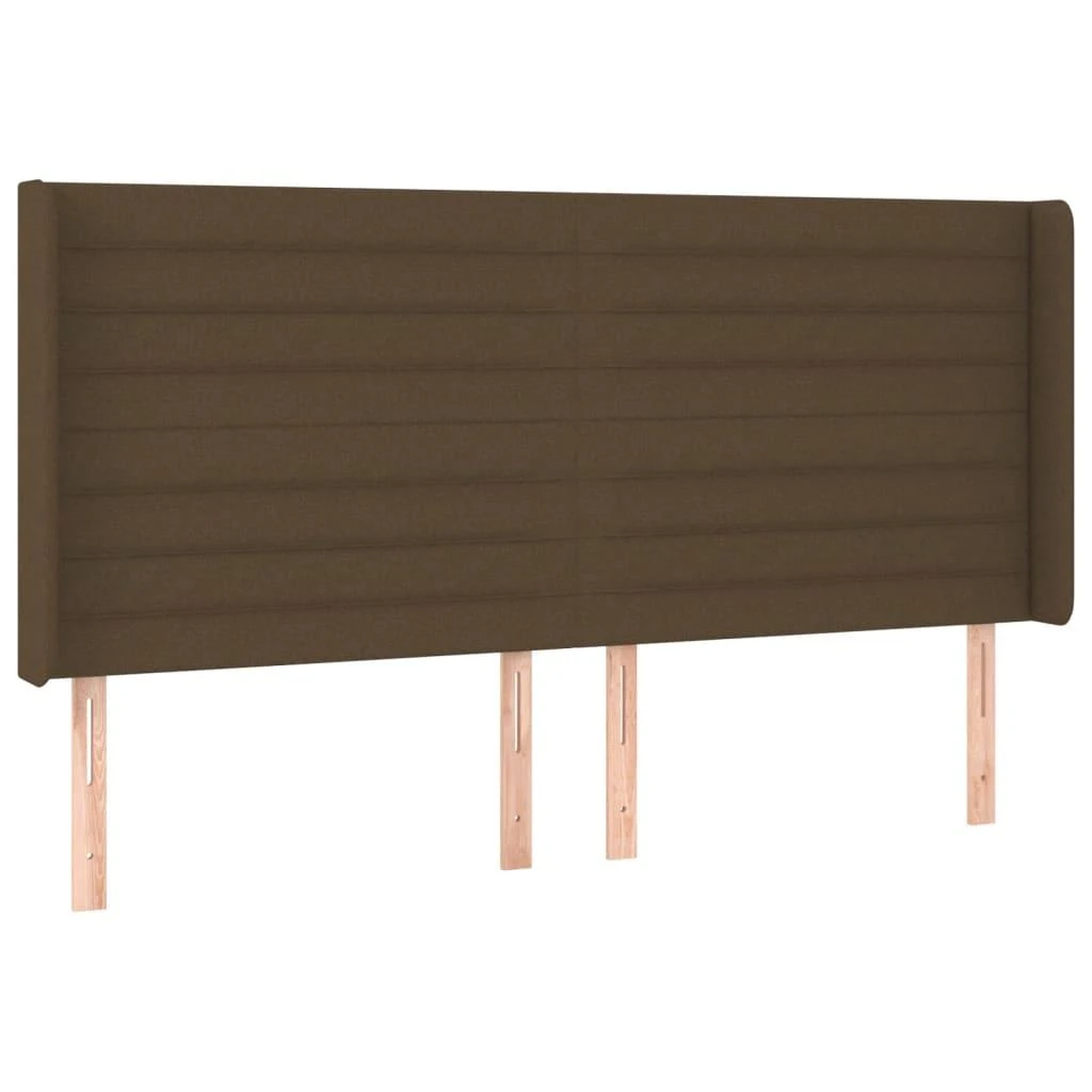 Galvūgalis su LED, tamsiai rudos spalvos, 203x16x118/128cm