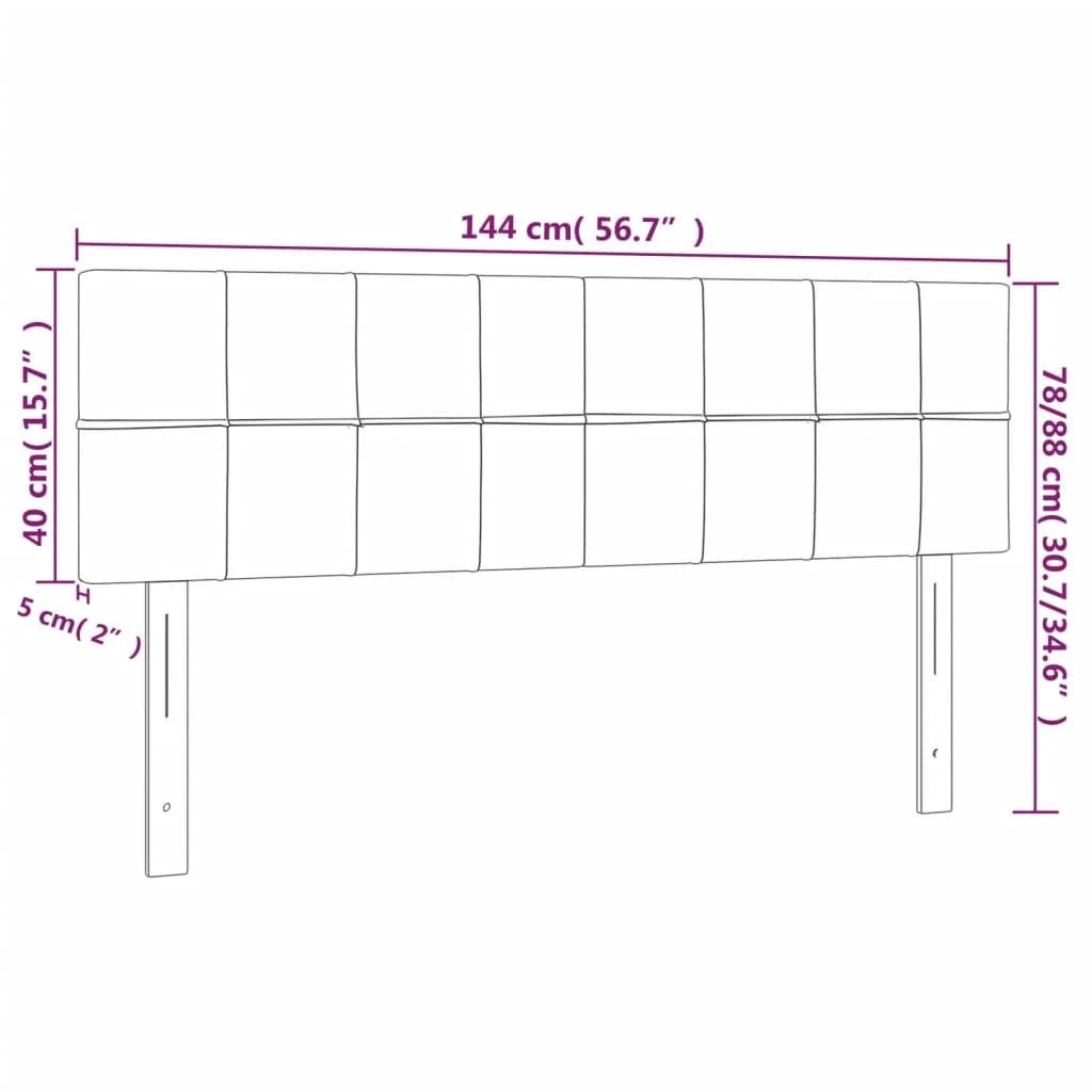 Galvūgalis su LED, tamsiai žalias, 144x5x78/88cm, aksomas