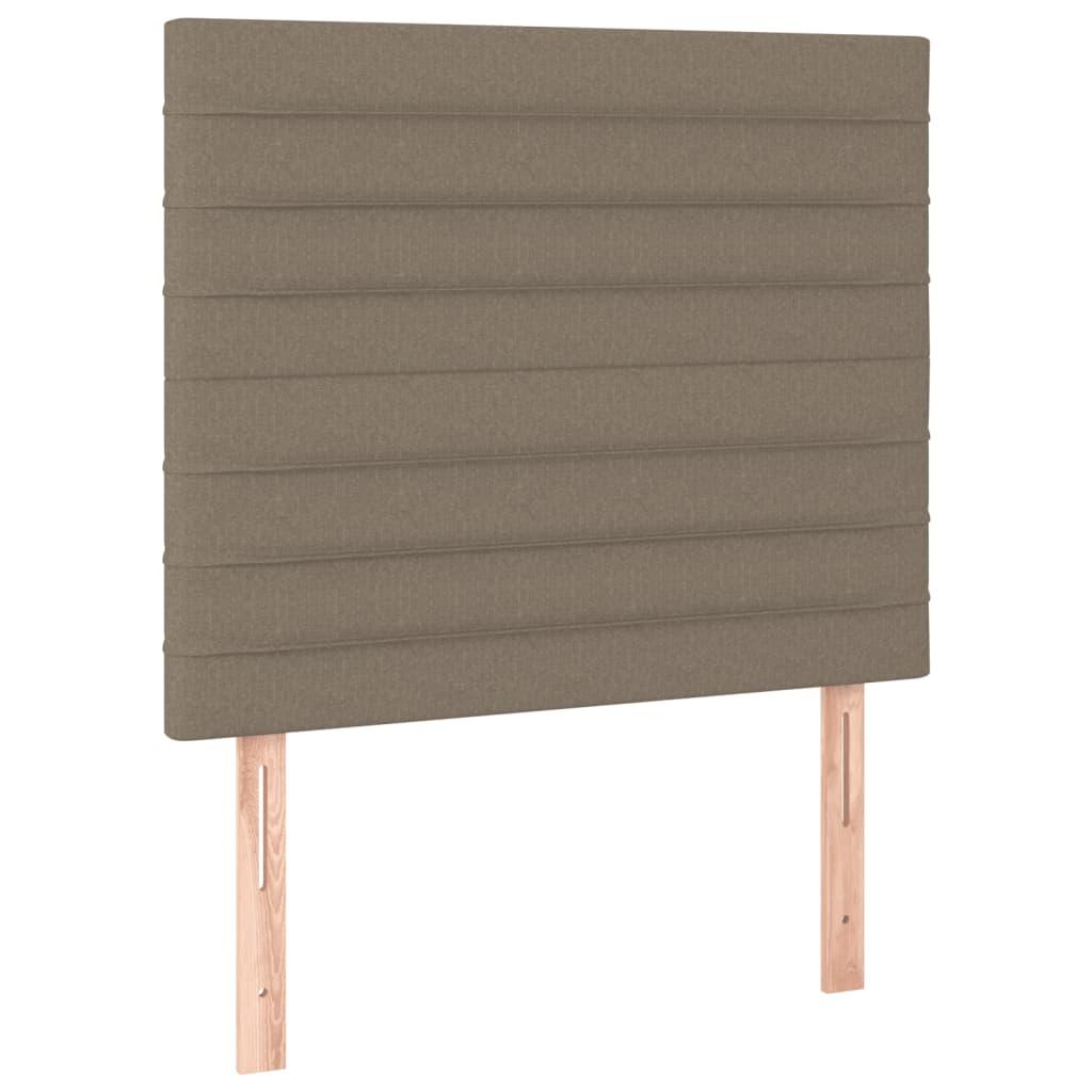 Galvūgalis su LED, taupe spalvos, 100x5x118/128cm, audinys
