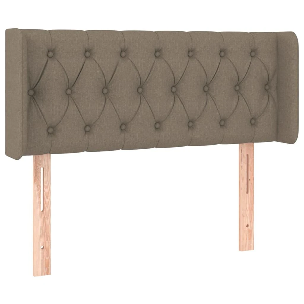 Galvūgalis su LED, taupe spalvos, 103x16x78/88cm, audinys