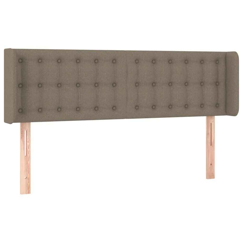 Galvūgalis su LED, taupe spalvos, 147x16x78/88cm, audinys