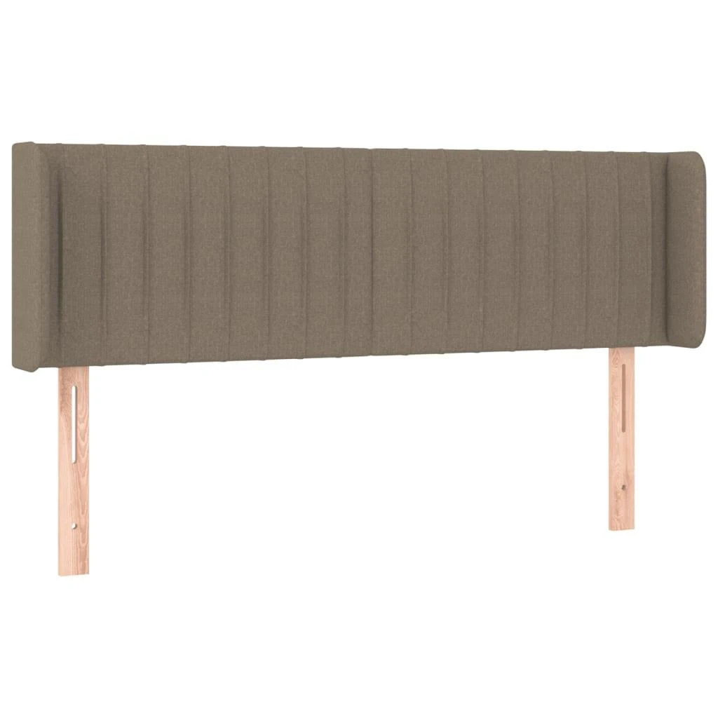 Galvūgalis su LED, taupe spalvos, 147x16x78/88cm, audinys