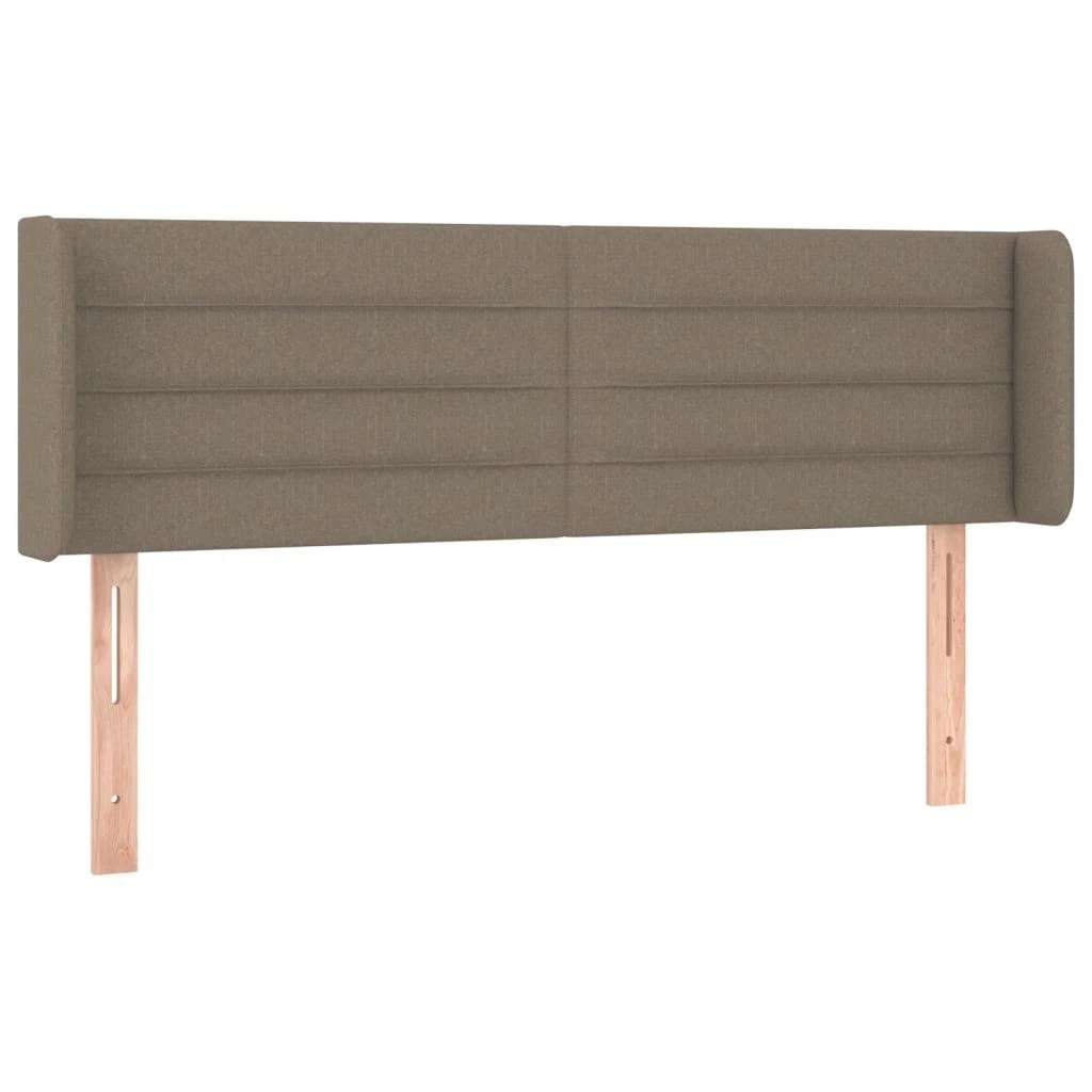 Galvūgalis su LED, taupe spalvos, 147x16x78/88cm, audinys