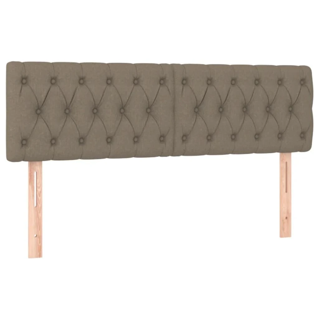 Galvūgalis su LED, taupe spalvos, 160x7x78/88cm, audinys