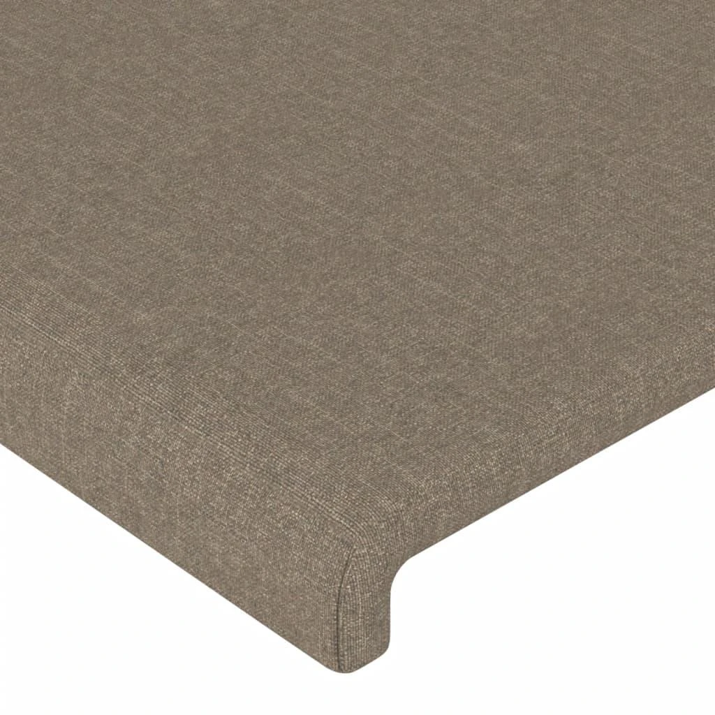 Galvūgalis su LED, taupe spalvos, 180x5x78/88cm, audinys
