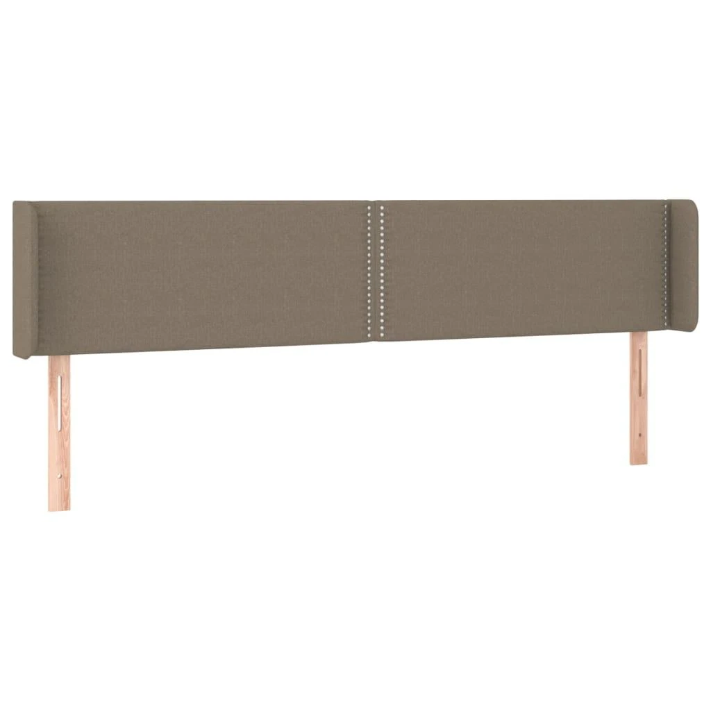 Galvūgalis su LED, taupe spalvos, 183x16x78/88cm, audinys