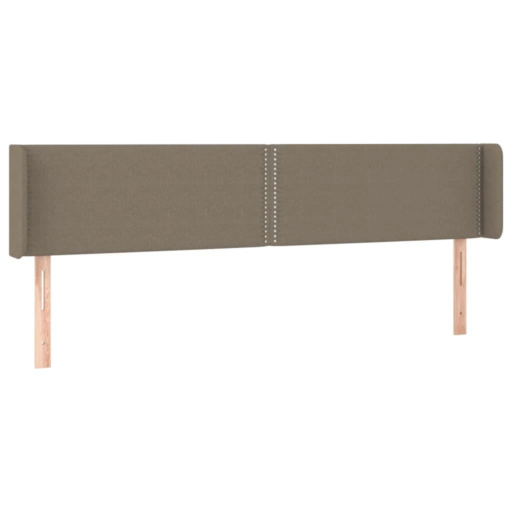 Galvūgalis su LED, taupe spalvos, 203x16x78/88cm, audinys