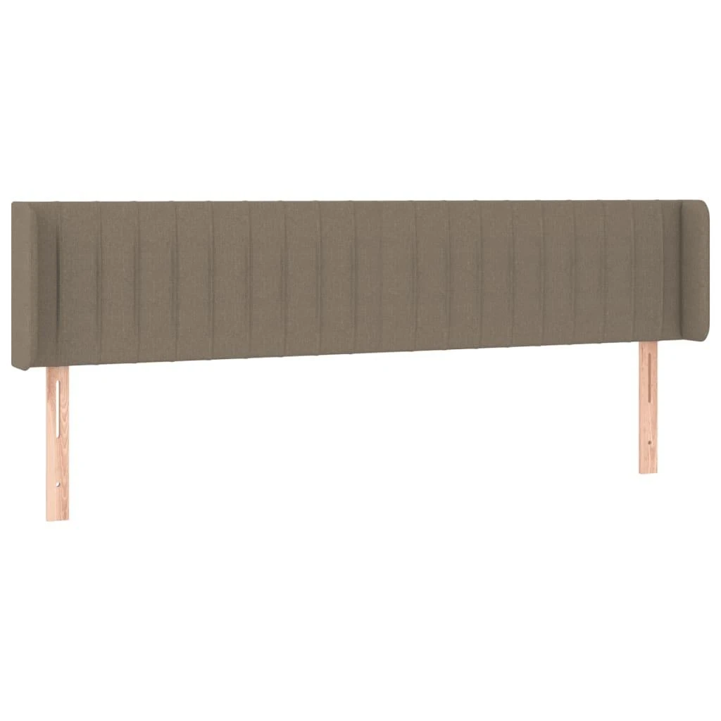 Galvūgalis su LED, taupe spalvos, 203x16x78/88cm, audinys