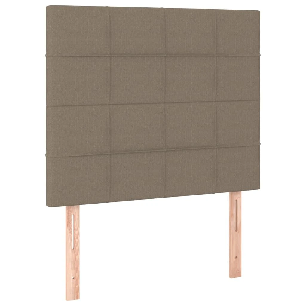 Galvūgalis su LED, taupe spalvos, 80x5x118/128cm, audinys